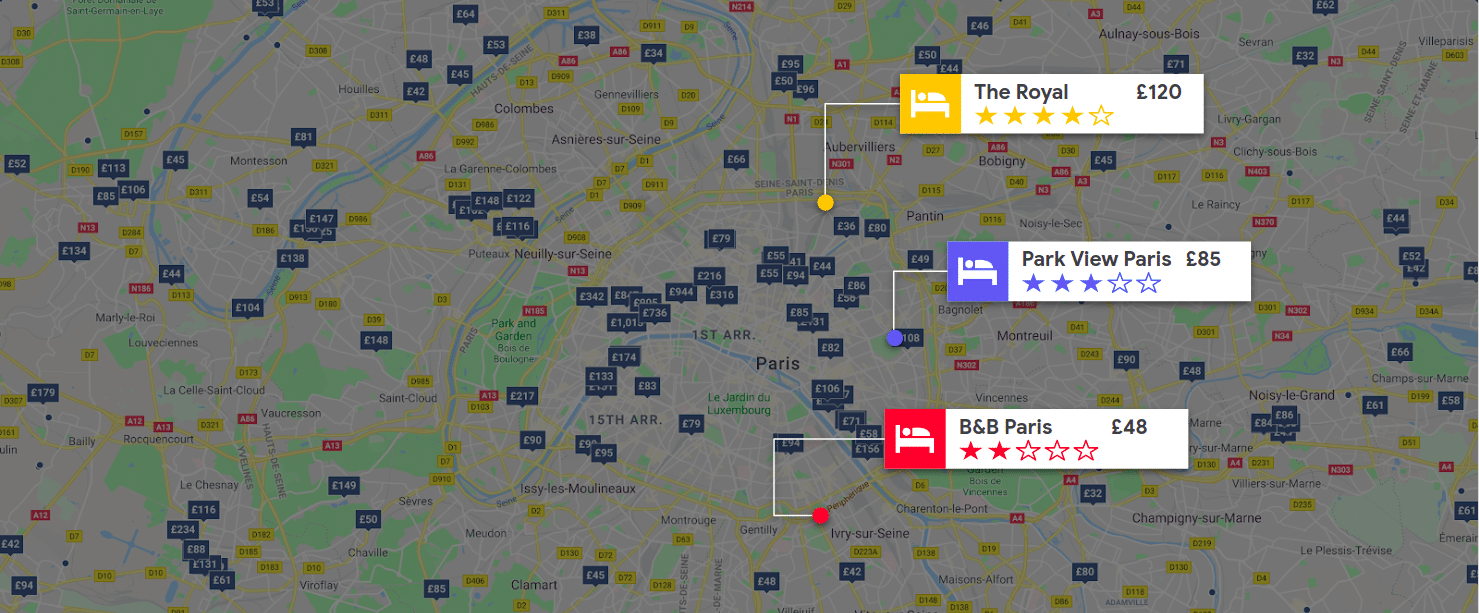 Real Estate POIs Places GMP