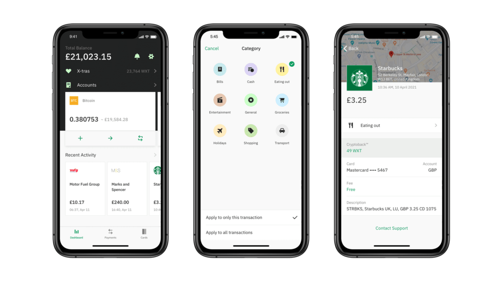 Wirex App: Phone Mockup