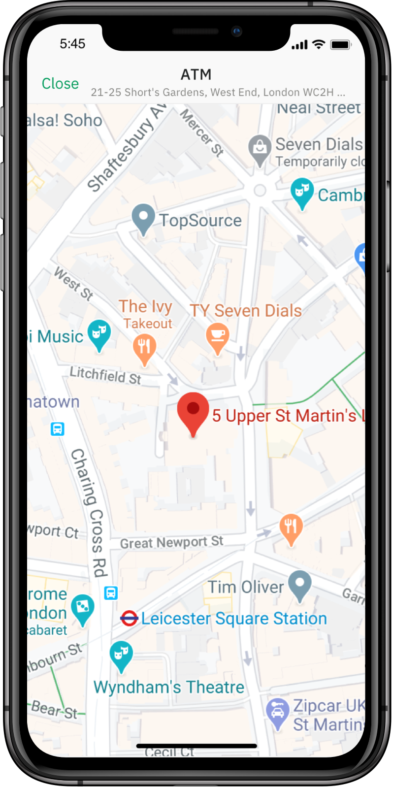 Wirex App: Map