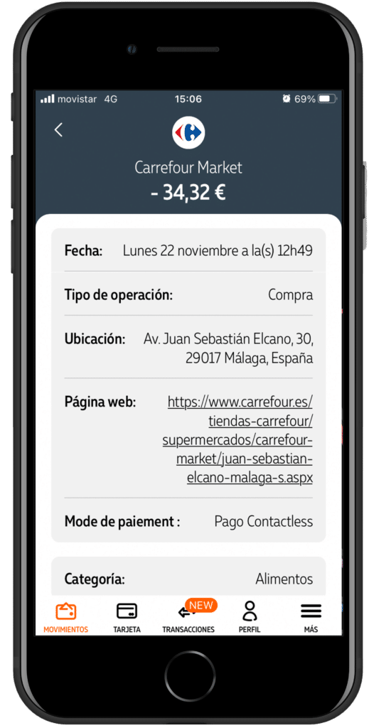 Nickel transactions in Spanish
