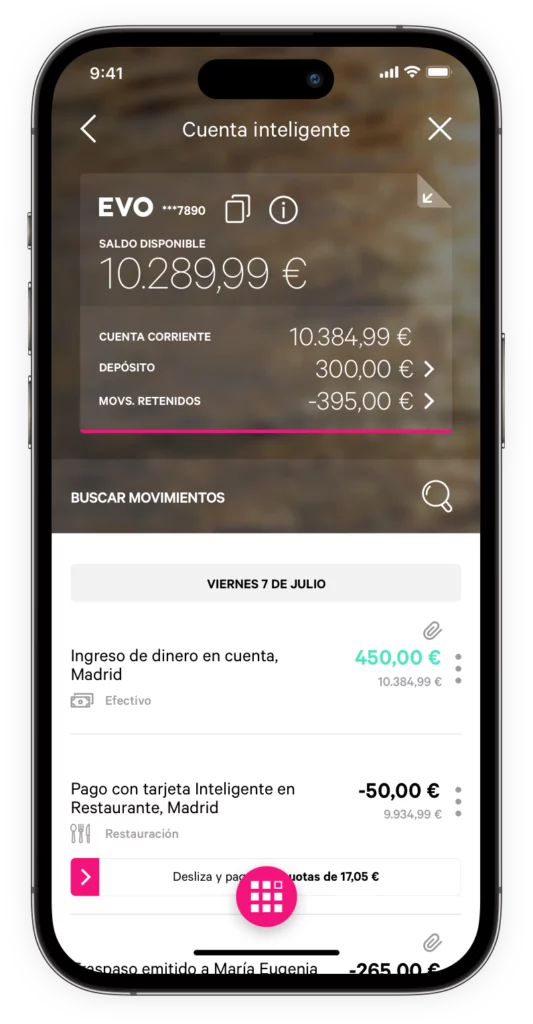 Evo Banco Clean Transactions